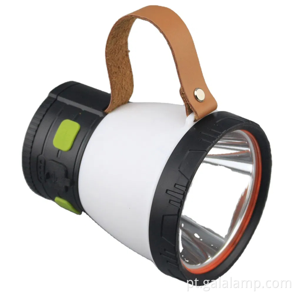 Lanterna de acampamento recarregável solar com um carregador de telefone com carregador de telefone